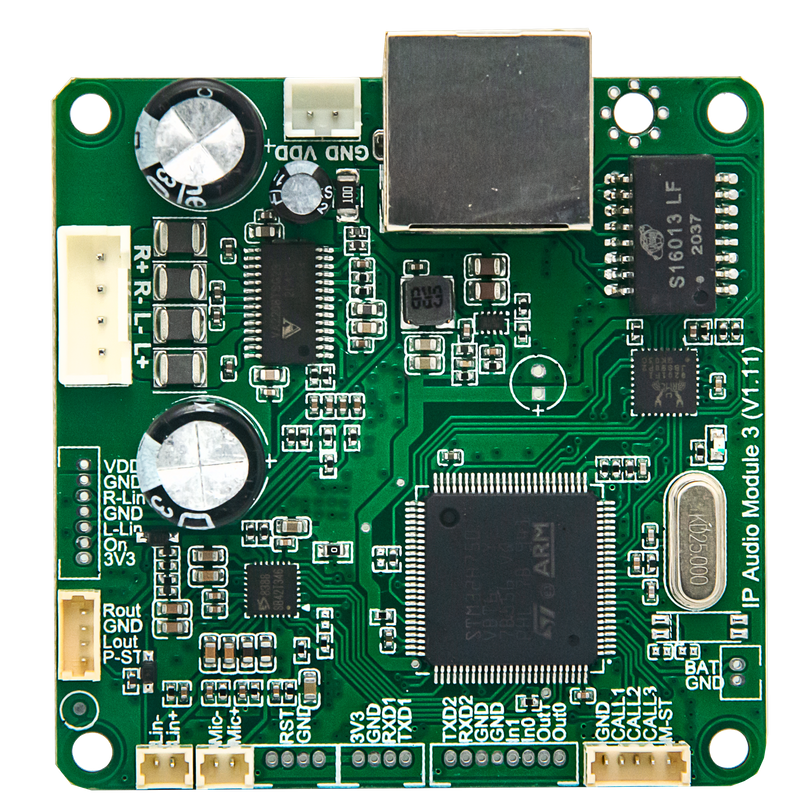 Módulo de áudio SIP com interface de saída de áudio Módulo PCB Sinrey 2401T